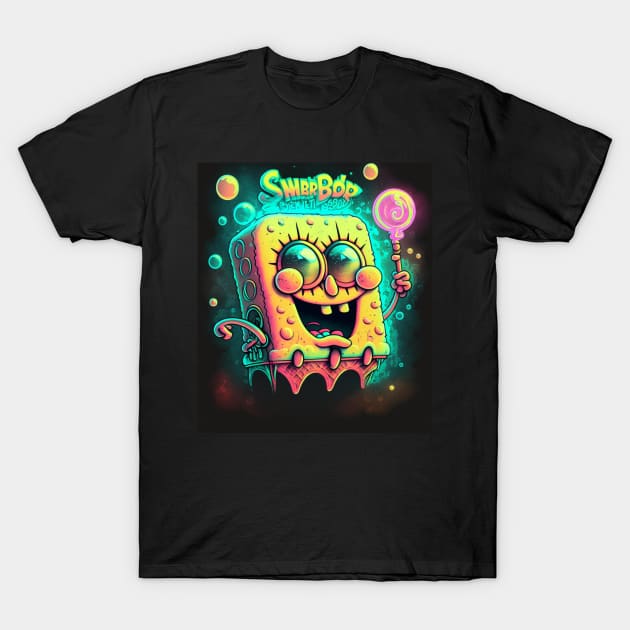 Fan Art Anime Funny spongebob T-Shirt by DreamMeArt